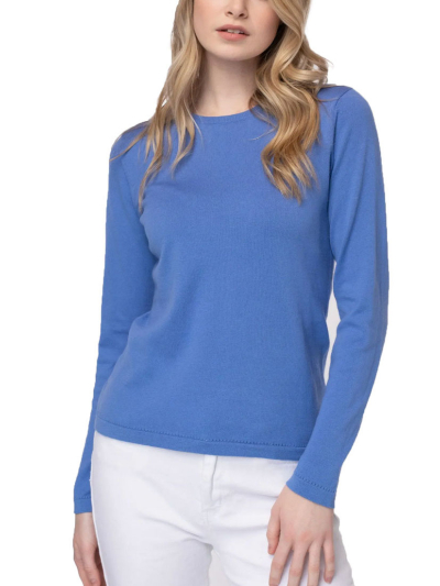 Alashan CLASSIC CREW Cotton Cashmere Sweater 