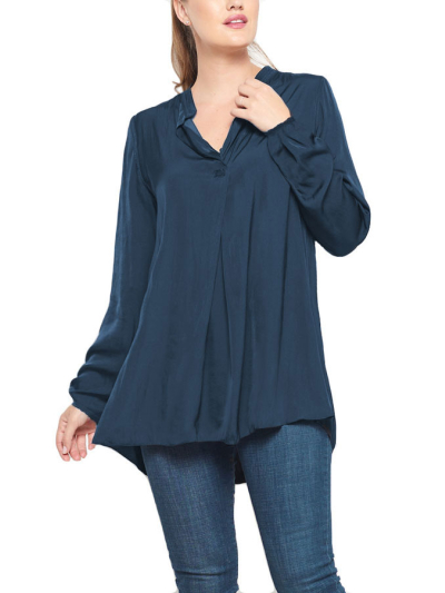 Beate Heymann EVERGREEN Peacock Pullover Blouse 