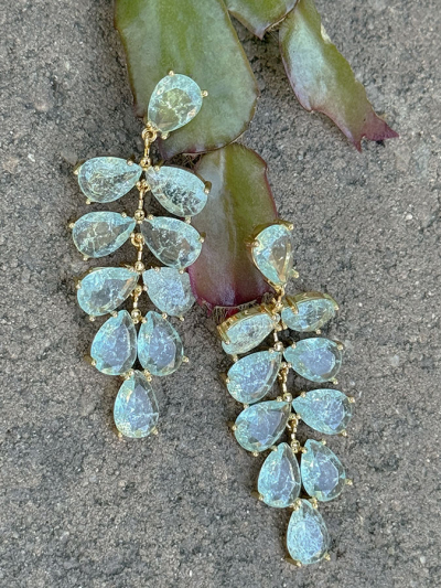 AMBRE Cubic Zirconia Statement Earrings 