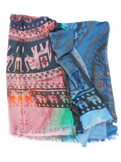 Henry Christ ELEPHANT Print Scarf