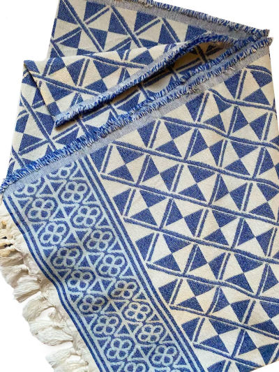 Pearl & Caviar BEACH TOWEL Woven Throw 