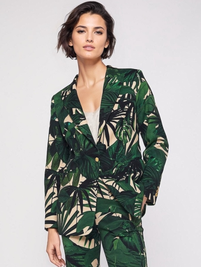 Vilagallo SOPHIA Palm Print Jacket